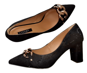 LIZ  5914-7/ ŁAŃCUCH  /  różne kolory skóry / różne tęgości butów / obcas słupek7 cm /  rozmiar 42-45  