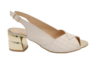 FK  9859  Sandałki na słupku /skóra naturalna / różne wysokości obcasów / różne kolory skóry  / rozmiar 42-46