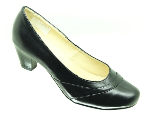 Czółenko  z ozdobą /FK  9761   skóra naturalna  różne kolory / różne tęgości butów / różne wysokości obcasów / rozmiar 42-46