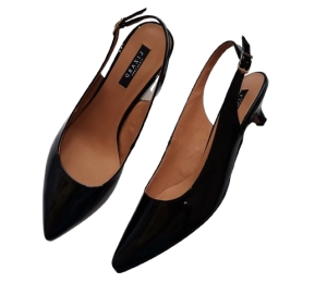 LIZ  4776  czółenko PIĘTA  ODKRYTA  /  różne kolory skóry / różne tęgości butów / obcas szpilka 4 cm  /  rozmiar 42-45 