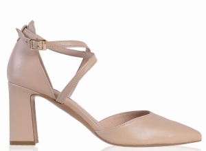 LIZ 6031 -1/  skóra naturalna różne kolory / obcas 7-7,5 cm  / rozmiar 42-45