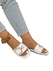 >>> BUTIK  -   Buty  GOTOWE-/  Bardzo wygodne i lekkie  /  KLAPKI  białe   /  rozmiar  42/41   Jeden  rozmiar /   Całkowita  długość  wkładki   27 cm