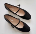 baleriny z paskiem Mary Jane czarne  rozmiar 42