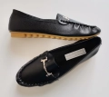 czarne mokasyny duże buty damskie, ekoskóra