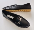 czarne mokasyny duże buty damskie, ekoskóra