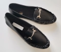 czarne mokasyny duże buty damskie, ekoskóra