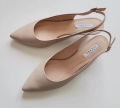 czółenka bez pięty na niskiej szpilce, duże buty damskie