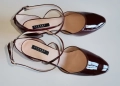 Sandałki  lakierowane duże buty damskie